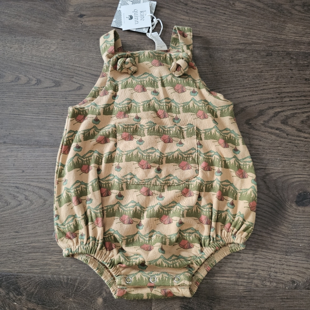 Kate Quinn Camper Bubble Romper NWT SZ 18-24 M